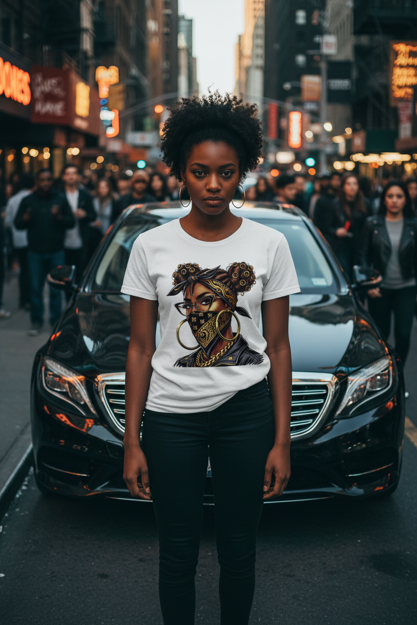 Masked Female Gangster - Urban Lifestyle