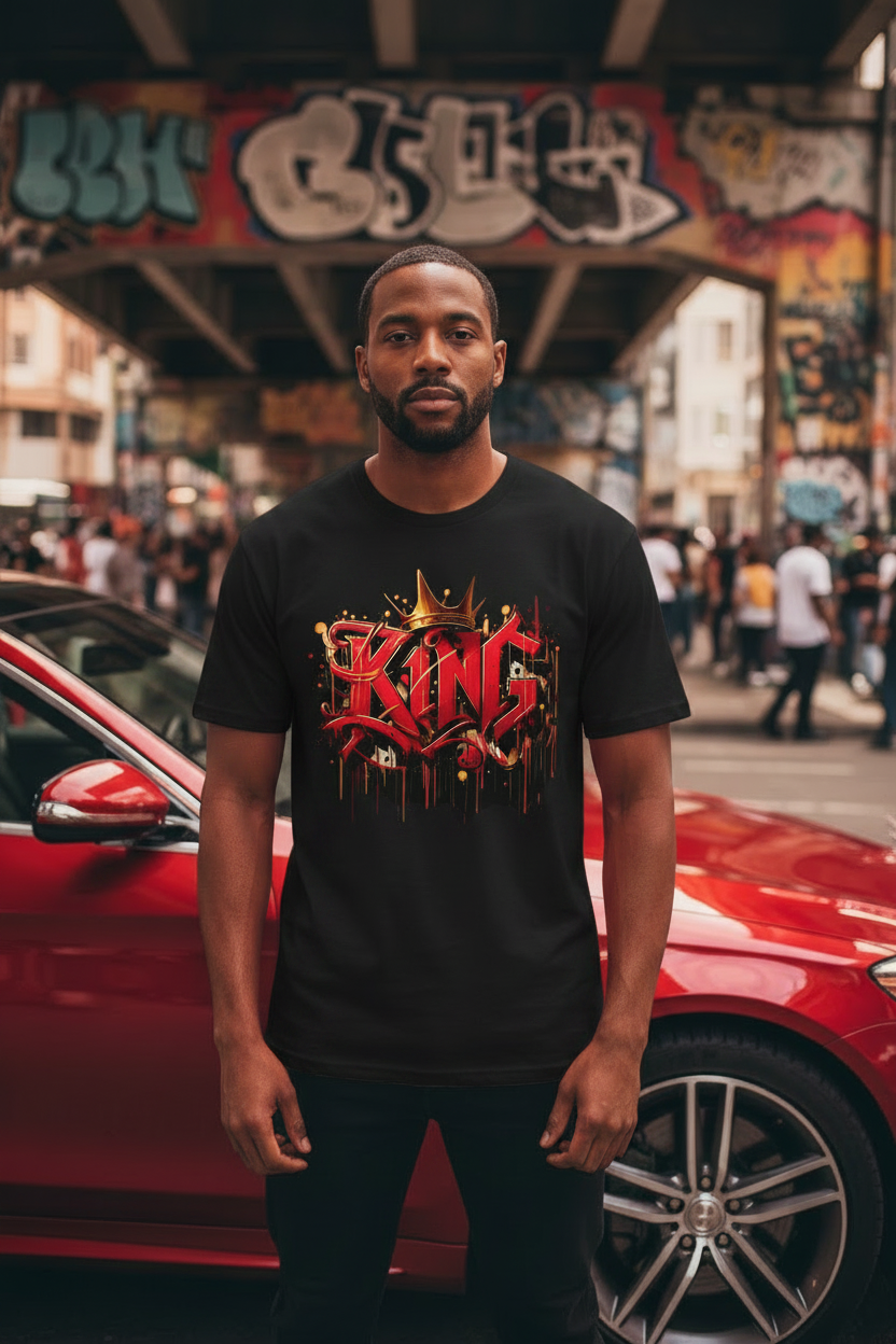 Red King - Black Shirt